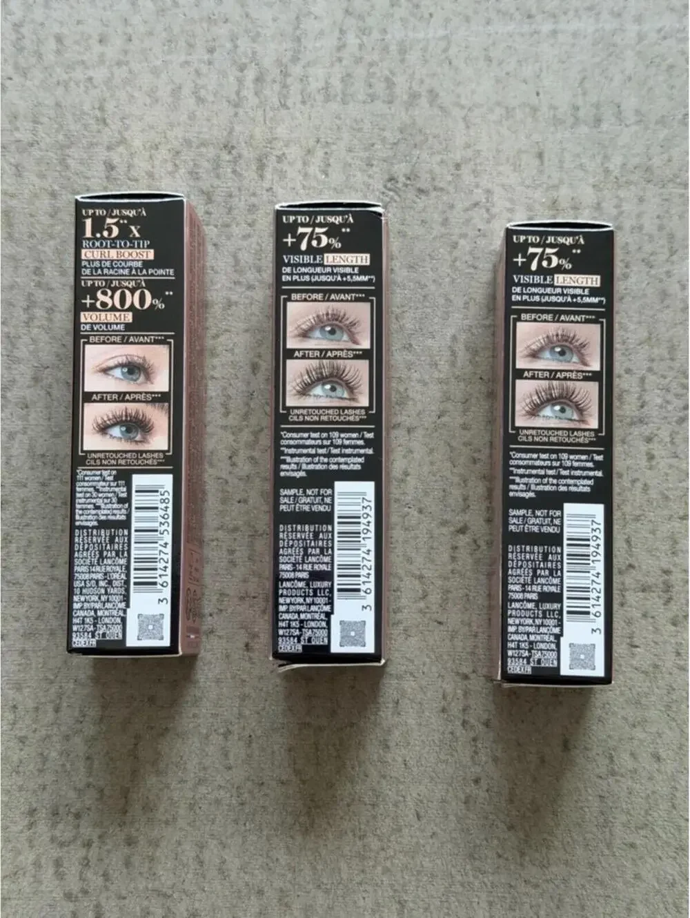 Lancôme / Mini Mascara Set 3pc / Lash Idôle + Flutter Ext